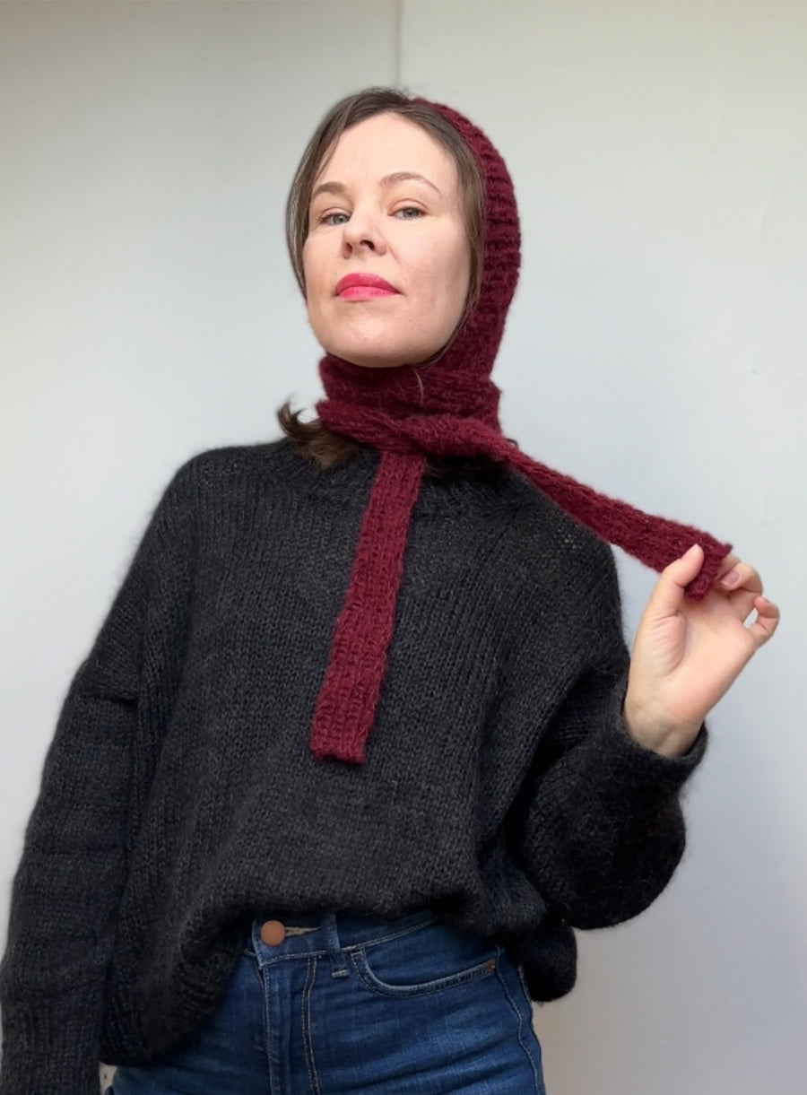 BURGUNDY THE PAULA'S BONNET