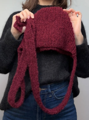 BURGUNDY THE PAULA'S BONNET