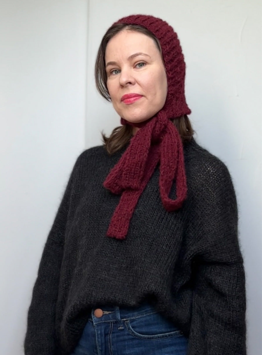 BURGUNDY THE PAULA'S BONNET