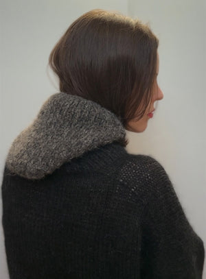 dark gray mohair hat