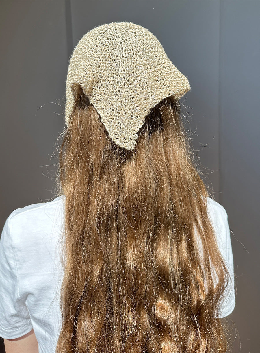 KNITTED HEAD BANDANA SOFT SPARKLES