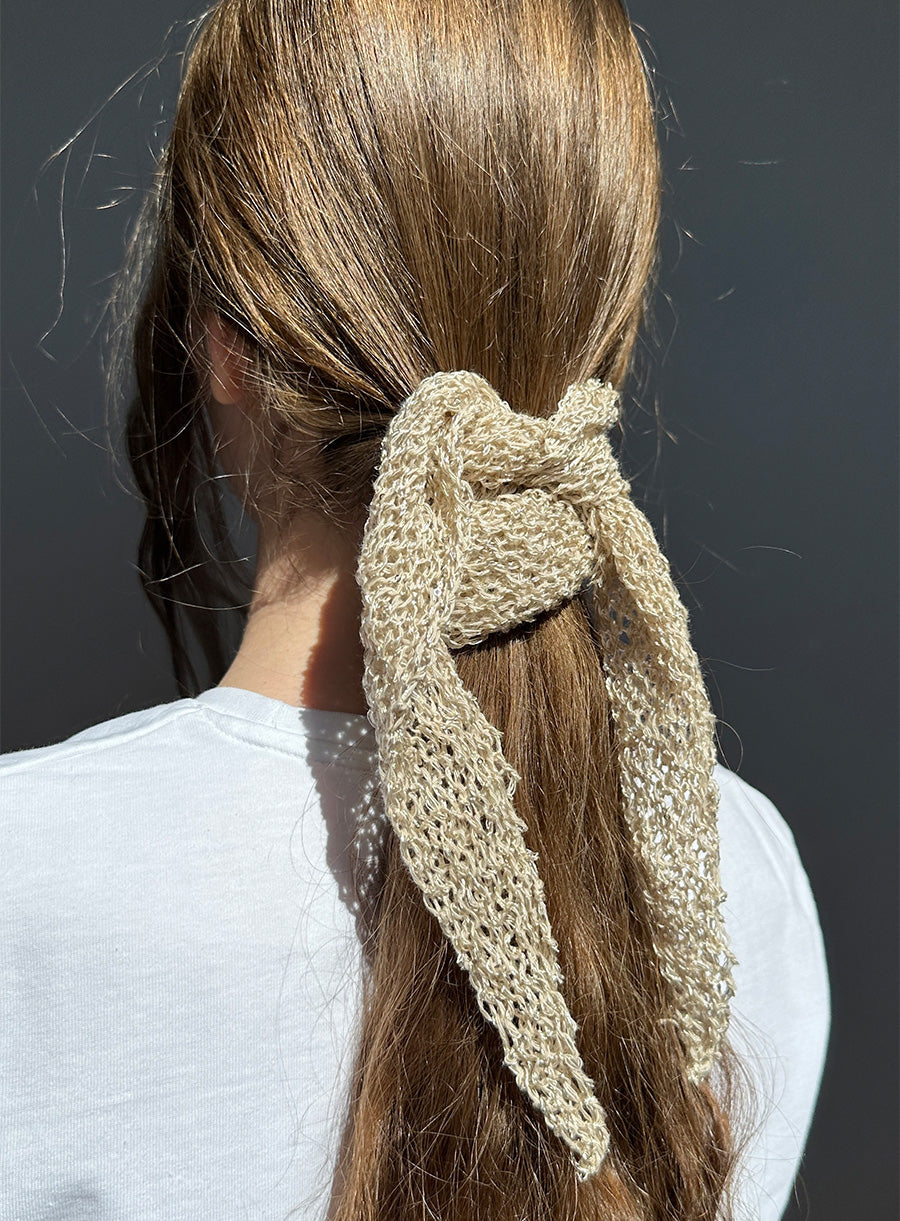 KNITTED HEAD BANDANA SOFT SPARKLES