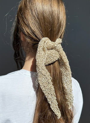 KNITTED HEAD BANDANA SOFT SPARKLES