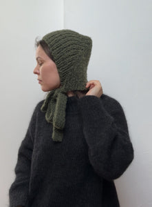 vintage knitted bonnet