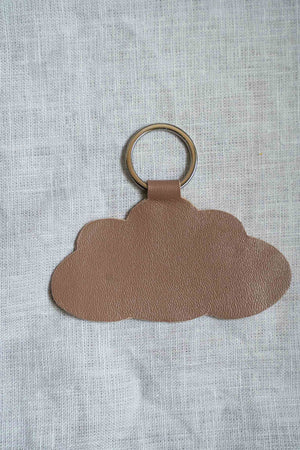 leather cloud key chain